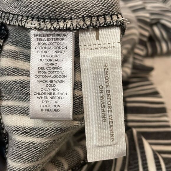 Ann Taylor LOFT- NWT Stripe Sleeveless Nautical Beach Thick Straps Dress Size XL - Picture 8 of 8